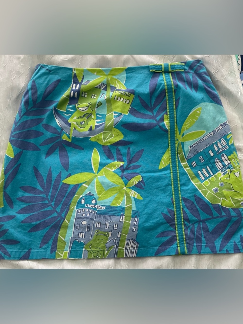 Lilly Pulitzer White Label Skort in Negresco Blue Lagoon Serenade